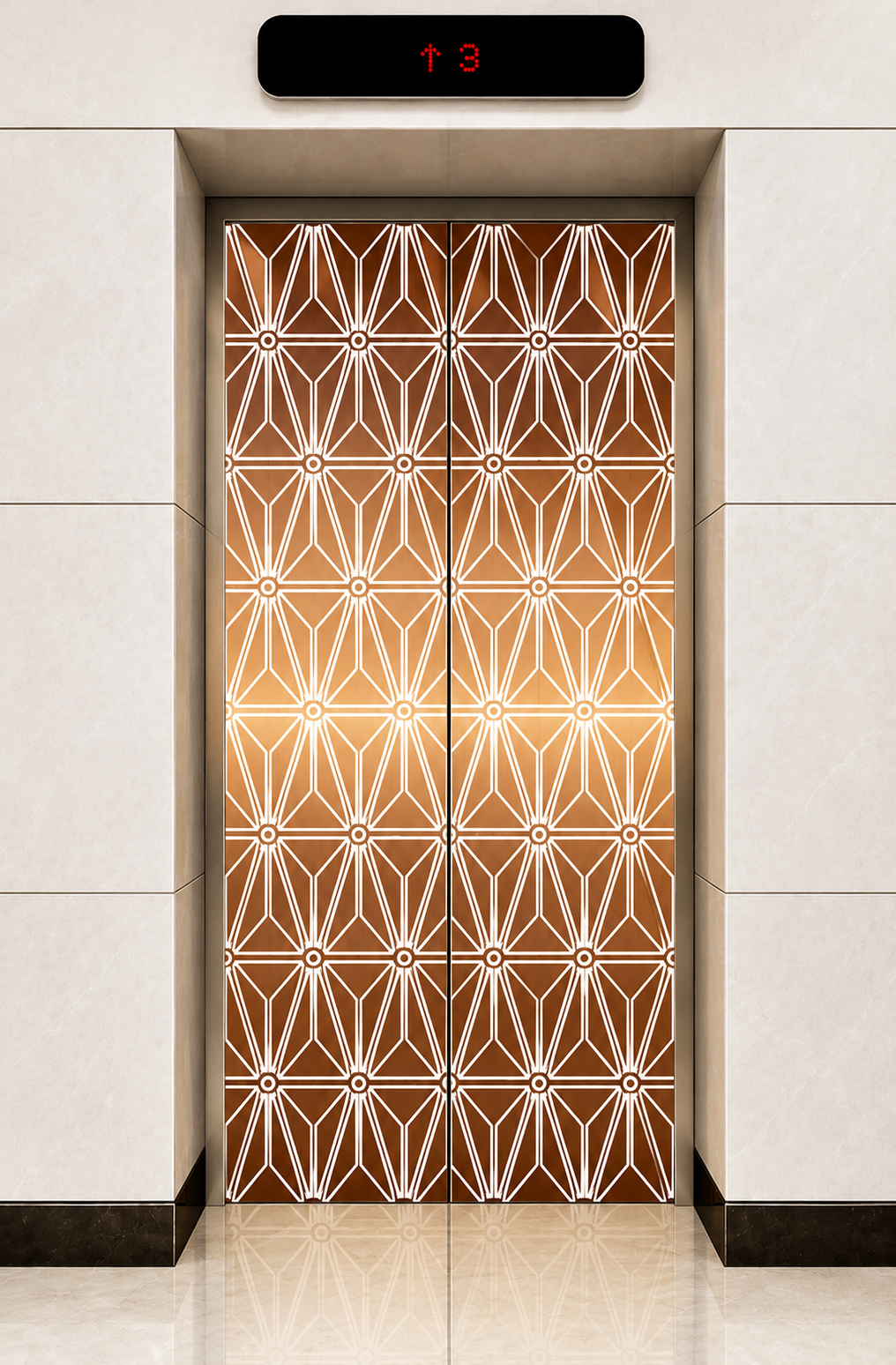 CON-D10     (Rose gold etched SS)