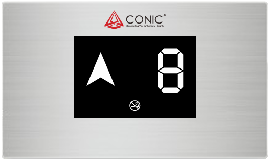 6.4-inch black and white LCD display