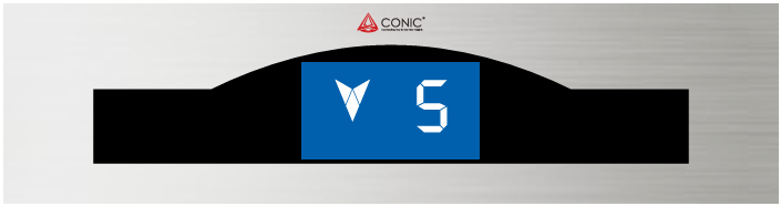 4.3-inch blue and white LCD display